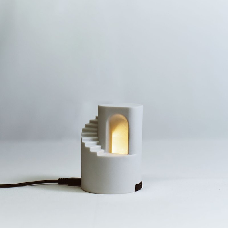 Gleam- Light | handmade concrete desktop decor, table lamp, home decor, gifts - Lighting - Other Materials Gray