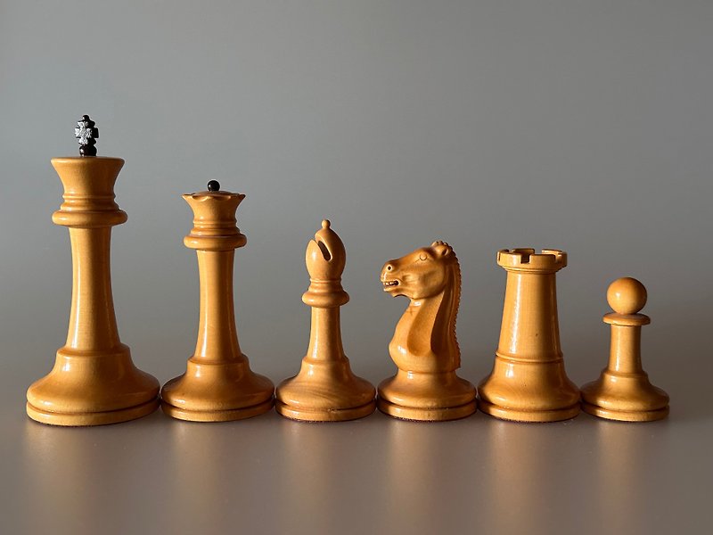 Russian Chess set Replica Jaques 1849 Boxwood & Wenge - บอร์ดเกม - ไม้ สีดำ