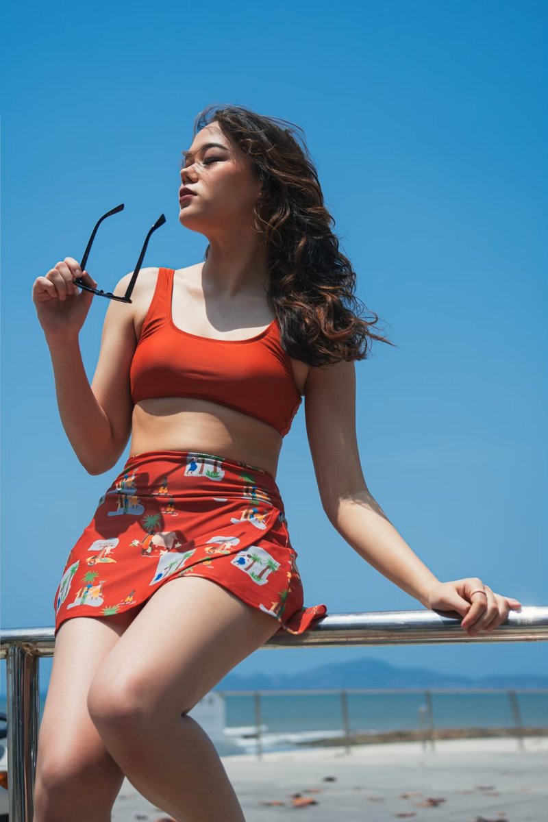 JAMAICA SKIRTED SHORTS - 女泳衣/比基尼 - 其他材質 