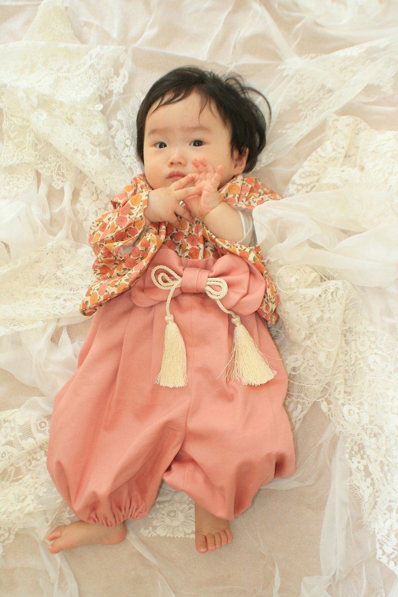 KIDS&BABY kimono and hakama - Onesies - Cotton & Hemp Pink