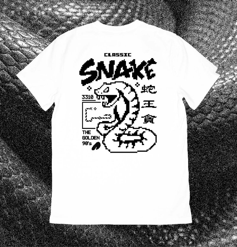 Snake King White - Unisex Hoodies & T-Shirts - Cotton & Hemp White