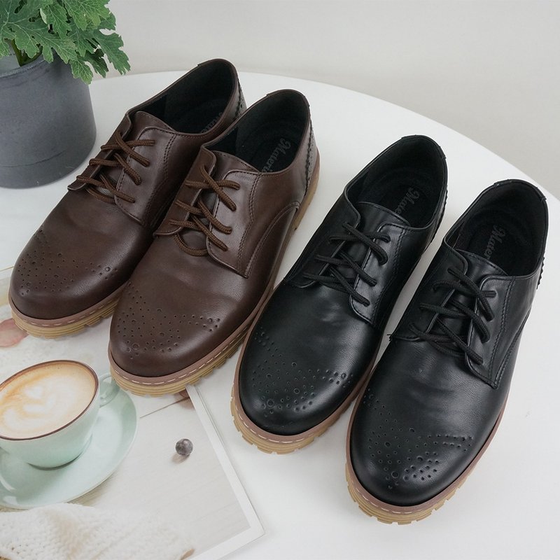 Simple lace up gentleman's casual men's shoes - Men's Casual Shoes - Other Materials 