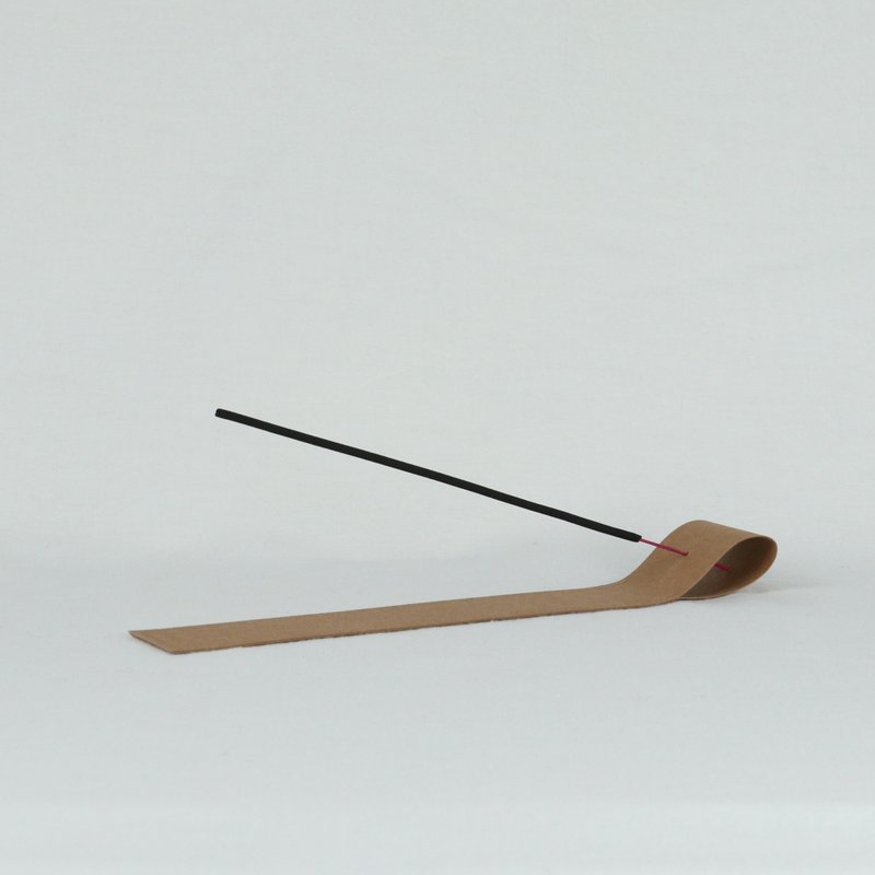 craft leather incense holder ver.1 - Items for Display - Eco-Friendly Materials Brown