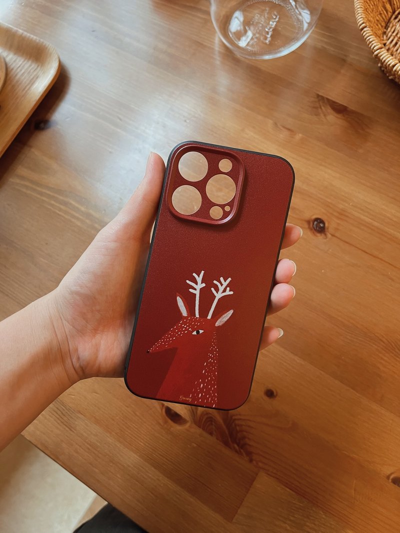 Christmas gifts iPhone15 /iPhone15pro/ iPhone15proMax Samsung phone case - Phone Cases - Plastic Red