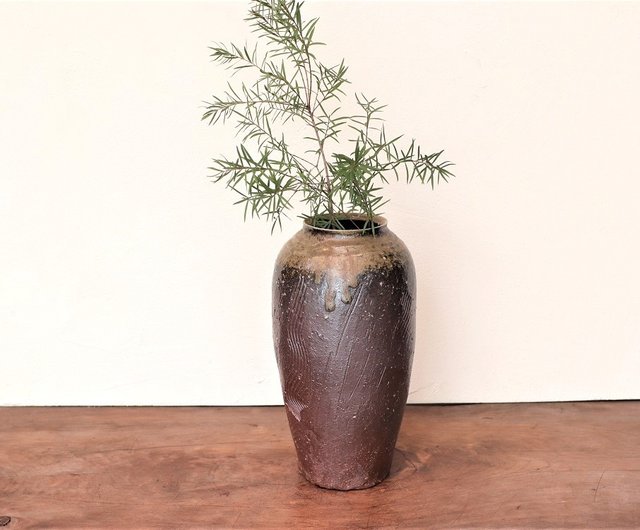 備前焼 花入れ h3-097 - ショップ 宗兵衛窯 花瓶・植木鉢 - Pinkoi