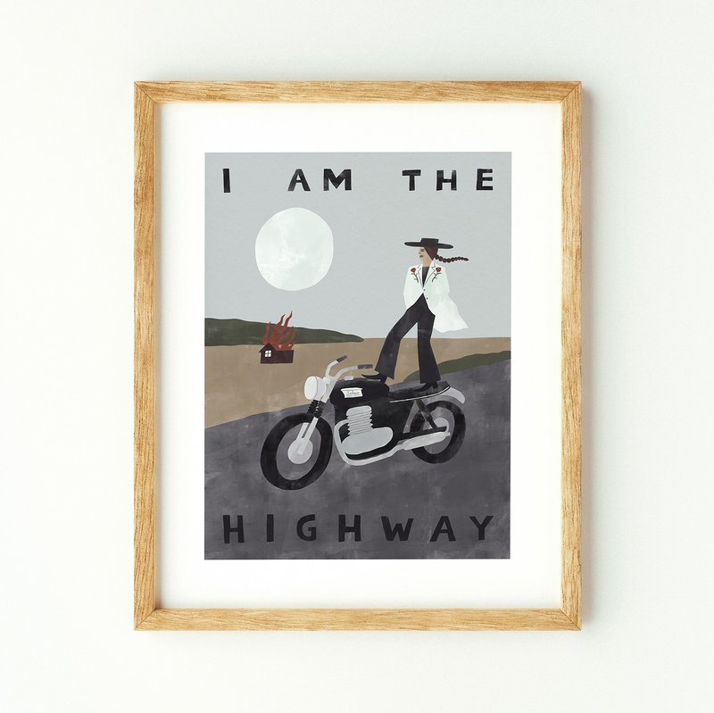 I am the Highway 我是公路 - 印刷畫/海報 - 海報/掛畫/掛布 - 紙 卡其色