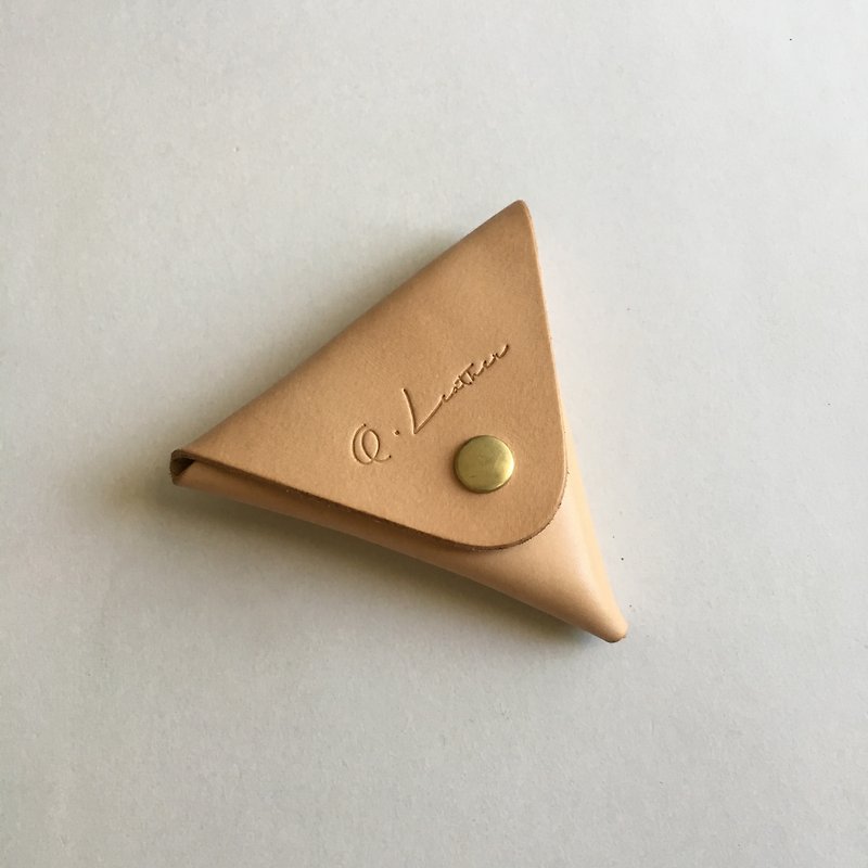 原色のシンプルな三角形の財布/散らばった袋 - 小銭入れ - 革 