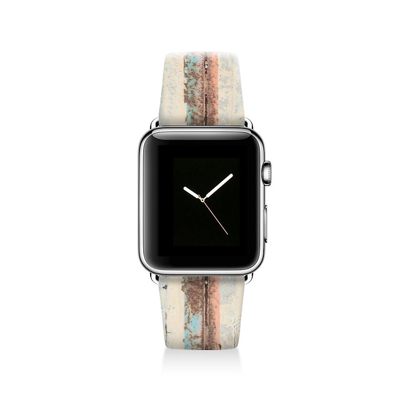 Stripe Apple watch band, Decouart Apple watch strap S009 (including adapter) - Women's Watches - Genuine Leather Multicolor