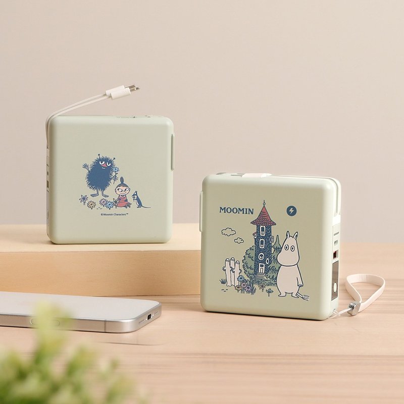Moomin多功能行動電源-Moomin 姆明磁吸無線快充10000mAh萬能充 - 行動電源/充電線 - 其他材質 