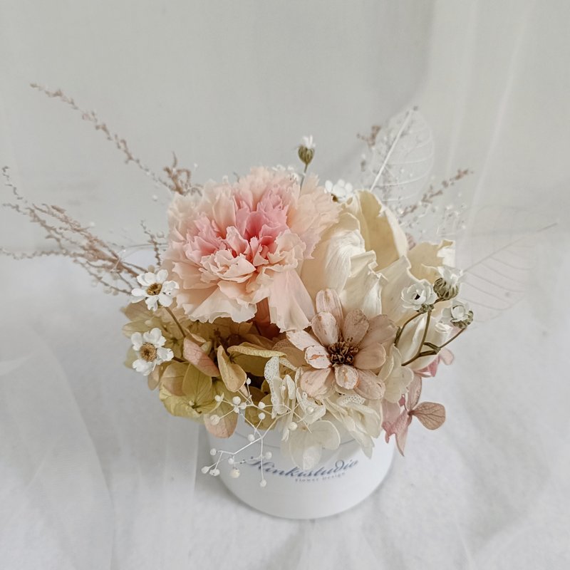 情人節禮物花束永生康乃馨盆花  生日求婚結婚捧花永生乾燥花畢業 - 乾燥花/永生花 - 植物．花 粉紅色