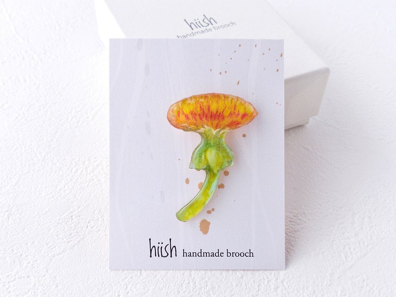 Dandelion brooch - เข็มกลัด - เรซิน สีเหลือง