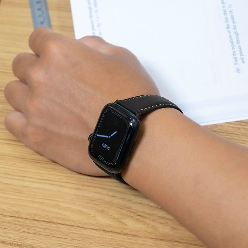 Torrii Torrii Apple Watch 錶帶 LUNA 真皮系列 - 黑色