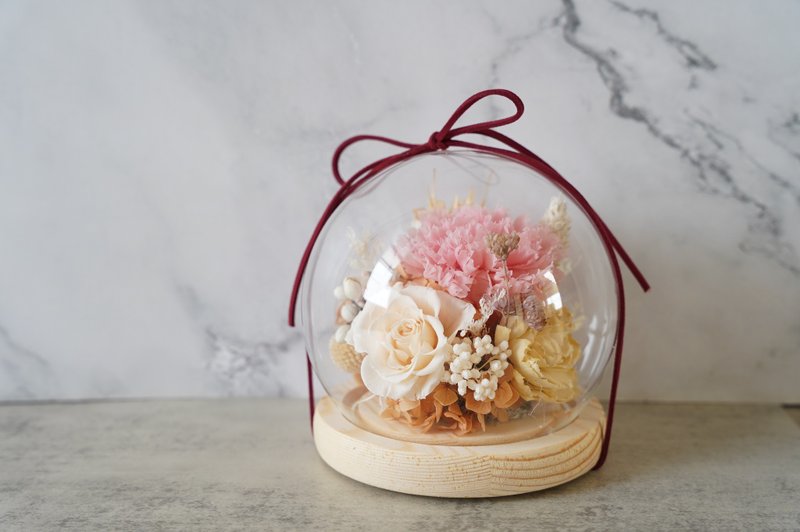 【Planting Flowers】Dried Preserved Flower Glass Flower Cup Birthday/Graduation/Mother's Day/Valentine's Day Gift - Dried Flowers & Bouquets - Plants & Flowers 