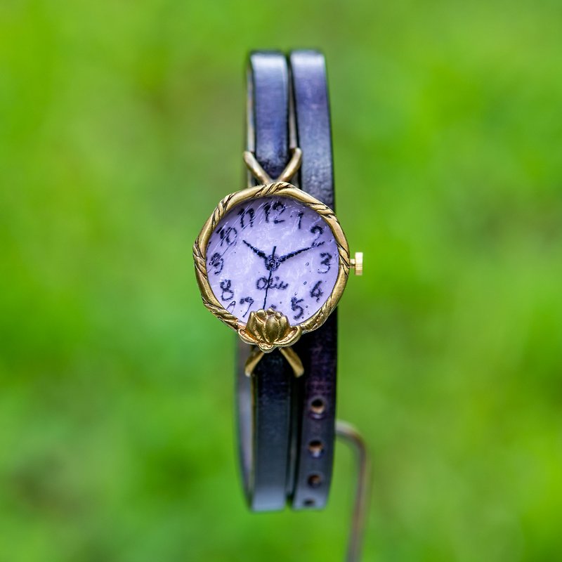 蓮花款手錶SS淡紫色 - 女裝錶 - 其他金屬 紫色