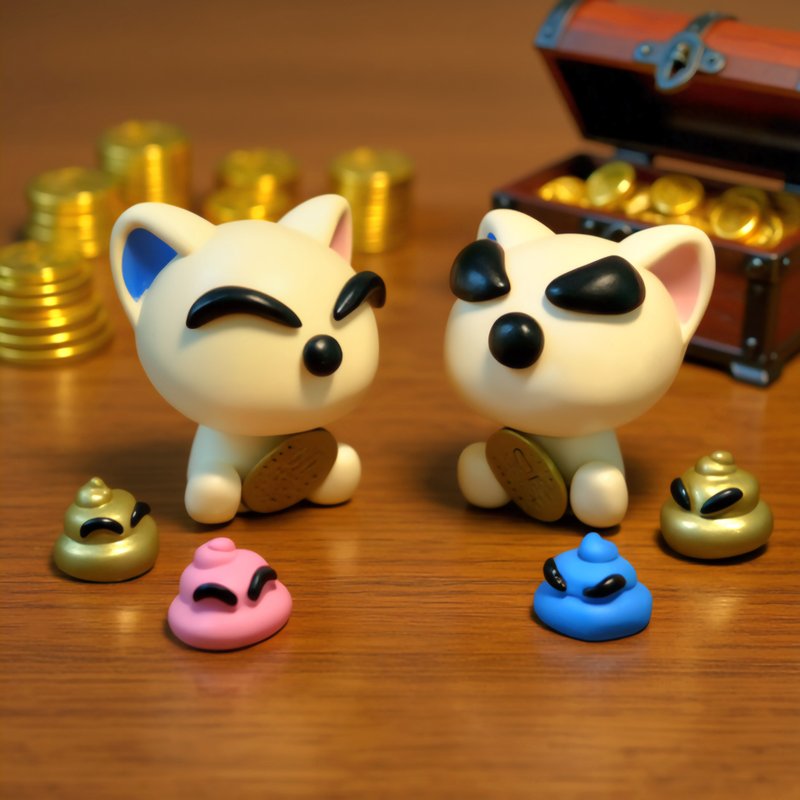 [ENGI CAT] Blessing Figurine 0808/0818 - ของวางตกแต่ง - วัสดุอีโค สีทอง