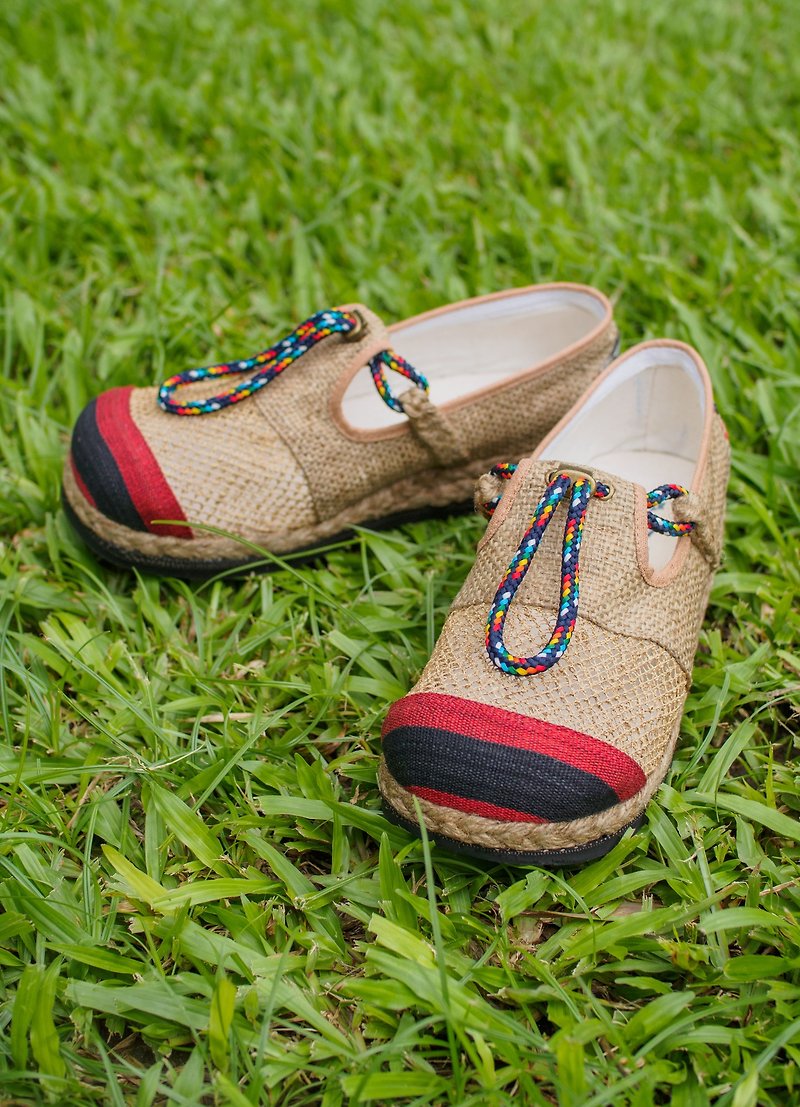 Original Eco-Brand : EARTH.er :: NAGA BEETLE Eco Shoes - Sandals - Cotton & Hemp Orange
