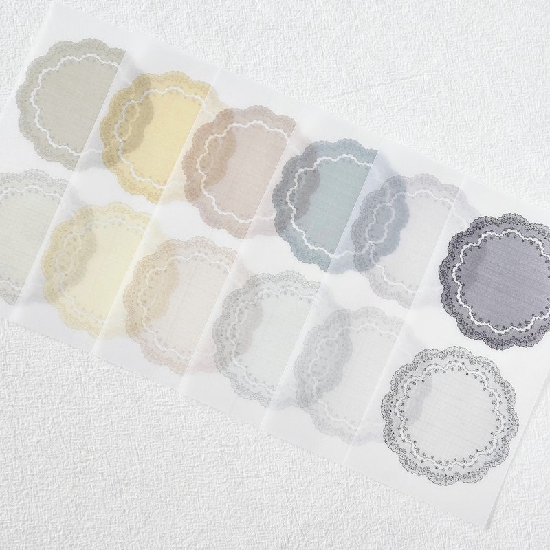 lace doily translucent paper - การ์ด/โปสการ์ด - กระดาษ 