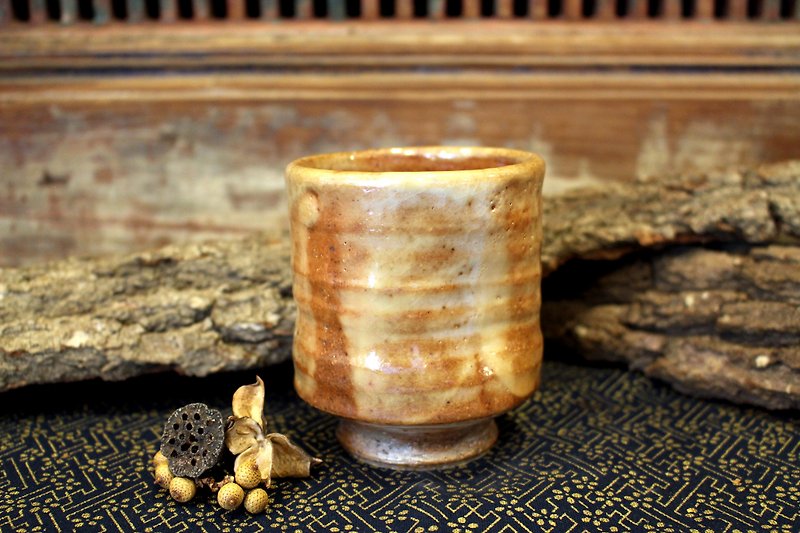 Firewood | Shino Tea Cup Type A - Cups - Pottery Gold