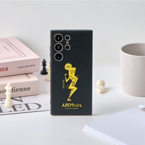 TOYSELECT 保羅先生瘦成一道閃電純色矽膠SAMSUNG手機殼