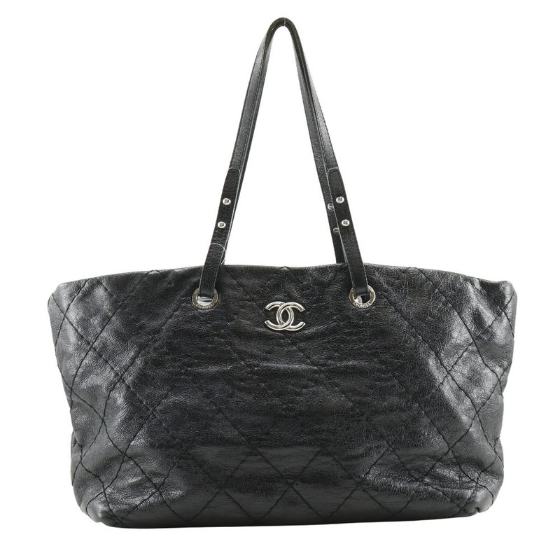 【日本直送】シャネル CHANEL オンザロード トートバッグ ココマーク A48019 レザー 黒 レディース【中古】 - 手提包/手提袋 - 真皮 黑色
