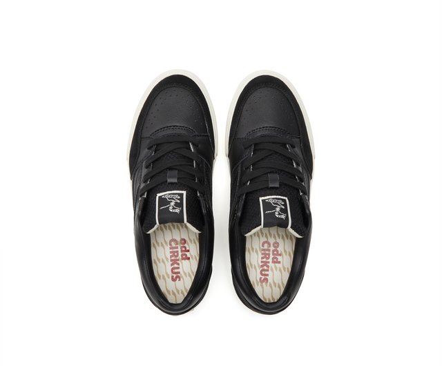 odd CIRKUS TRAPEZE-BLACK/本革ブラックレトロスニーカー スペシャル