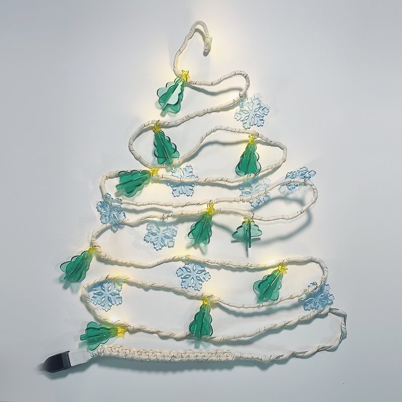 SSR::Holiday Series-Christmas Light String| Acrylic Hanging Light String Christmas Exchange Gift - โคมไฟ - อะคริลิค สีเขียว