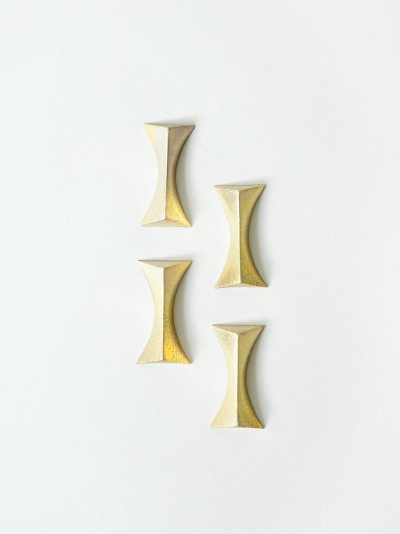 手鑄黃銅筷架 - 閃光 | FUTAGAMI - 筷子/筷架 - 銅/黃銅 金色