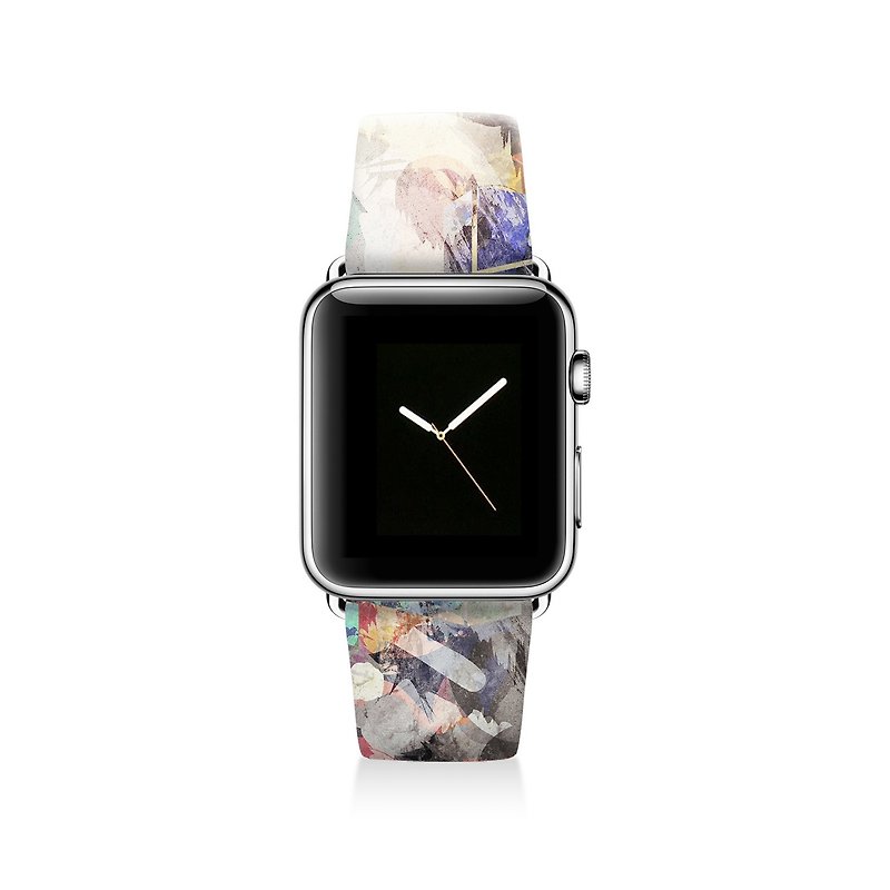 Apple watch band 真皮手錶帶不銹鋼手錶扣 38mm 42mm S022 - 女錶 - 真皮 多色