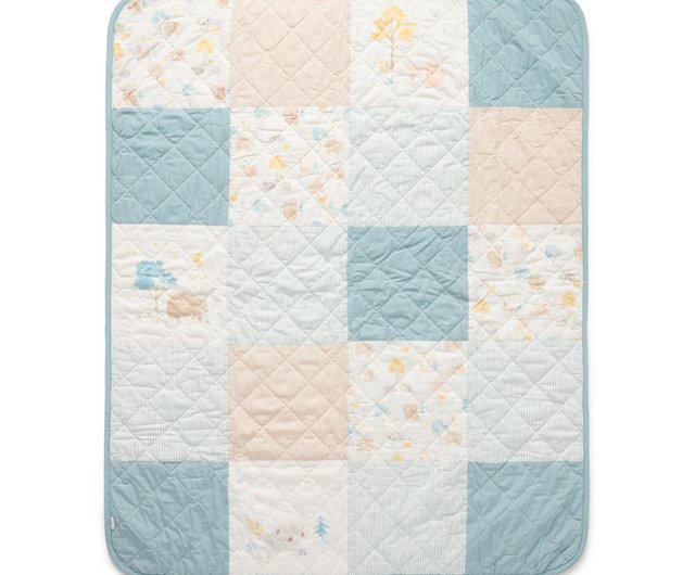 ファーパッチワーク♡ブランケット マルチカバー パッチワーク マット 155×230cm ベッドカバー