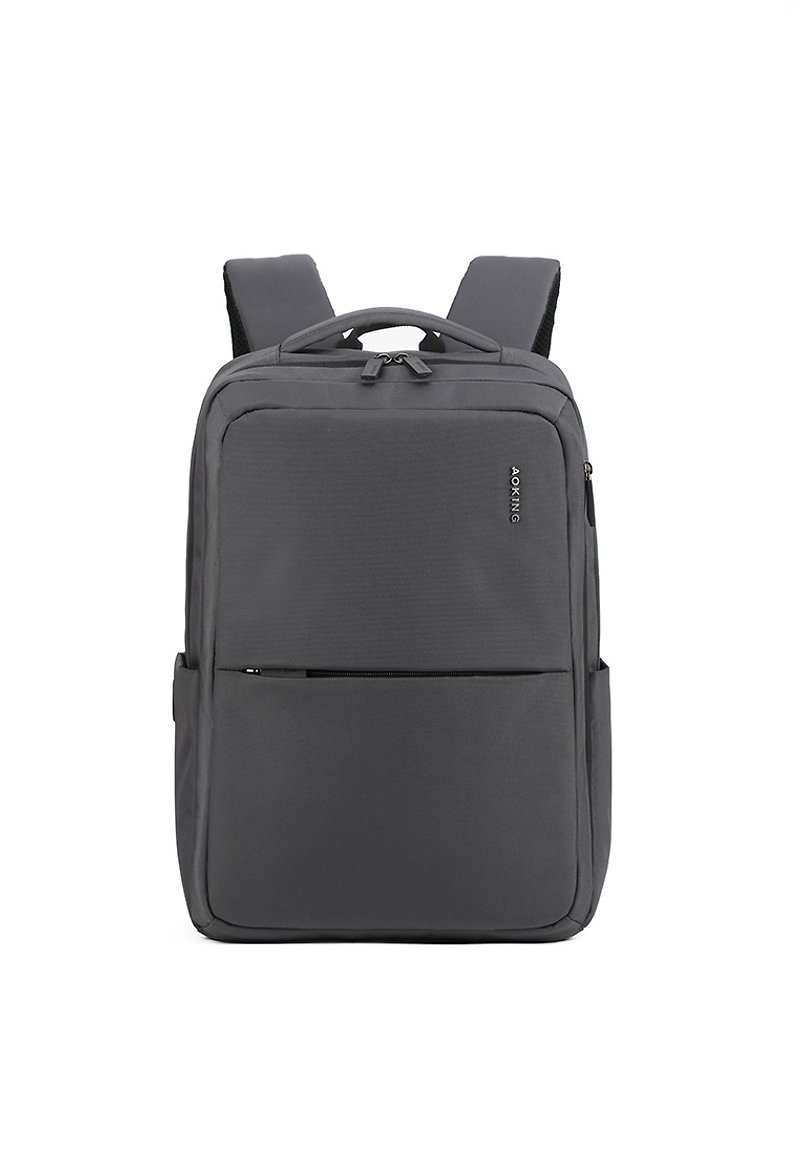 AOKING Business Laptop Backpack sn2105 grey - กระเป๋าเป้สะพายหลัง - วัสดุอีโค สีเงิน
