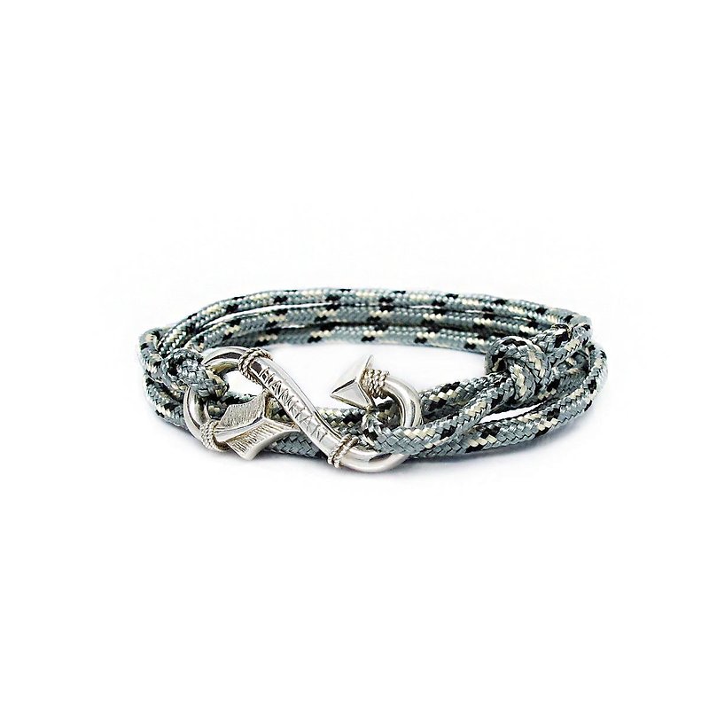Guardian Guardian Handmade Silver 925 Silver Infinity Archer Ring/Bracelet - สร้อยข้อมือ - เงินแท้ สีเทา