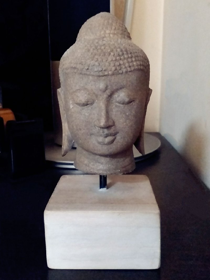 Polistone Buddha head - ของวางตกแต่ง - หิน 