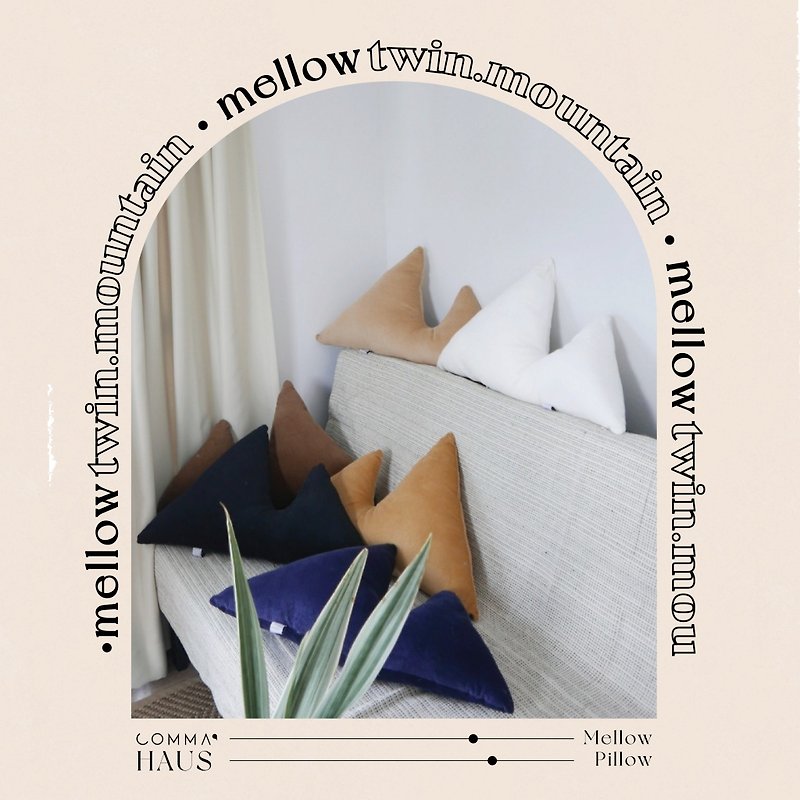 MELLOW PILLOW -  TWIN MOUNTAIN - Pillows & Cushions - Cotton & Hemp Multicolor