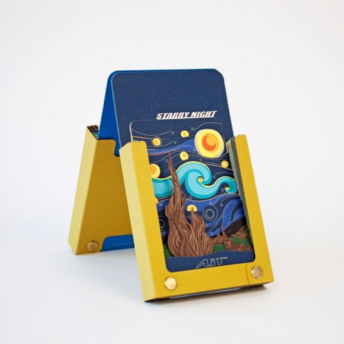 AI DesignLife Goody Bag 立體記事本 世界名畫含梵谷星空與日本神奈川900塊兩本