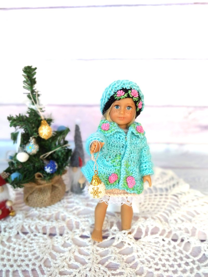 Crochet for mini AG doll - Lati yellow pattern - mini American girl doll - 手工藝教學/工具書 - 其他材質 