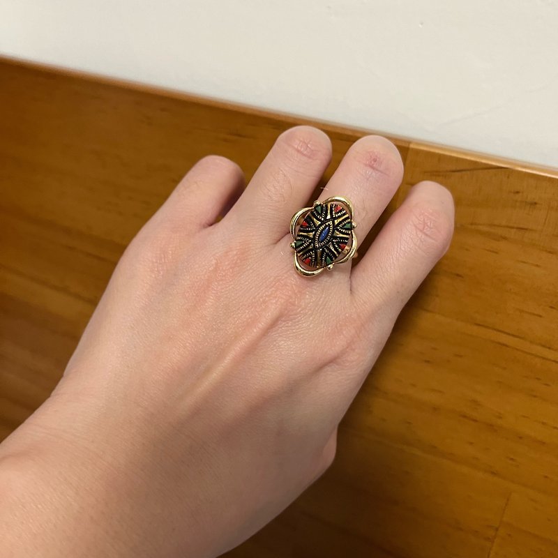 •DANIEL• 歐美老件 Sarah Coventry民族感設計戒指 - 戒指 - 其他金屬 多色