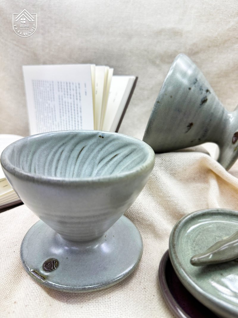 霧面陶瓷濾杯 | 青水碧綠系列 - 咖啡壺/咖啡周邊 - 陶 