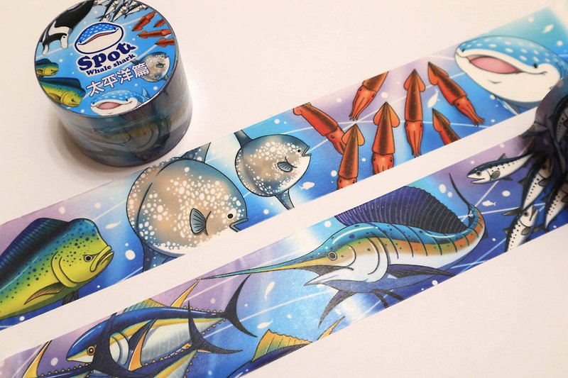 Tofu shark spot whale shark paper tape-Pacific - Washi Tape - Paper 