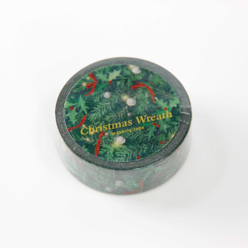 Christmas Wreath Masking Tape - มาสกิ้งเทป - กระดาษ สีเขียว