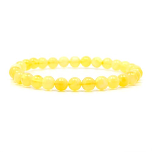 正佳珠寶 Gemsrich Jewelry 【正佳珠寶】蜜蠟琥珀 頂級金絞蜜 6mm 金黃半蜜半珀 蜜蠟手珠