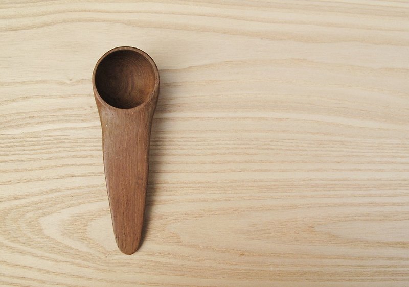 Natural hand-made wooden spoons - Teak paragraph - semi-cup - Coffee / teaspoon - Cutlery & Flatware - Wood Brown