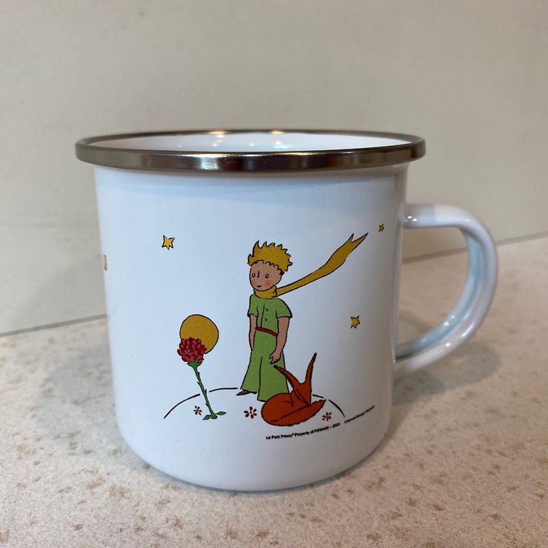 Enamel cup_The Little Prince Rose and the Fox-The Little Prince is officially authorized - แก้ว - วัตถุเคลือบ 