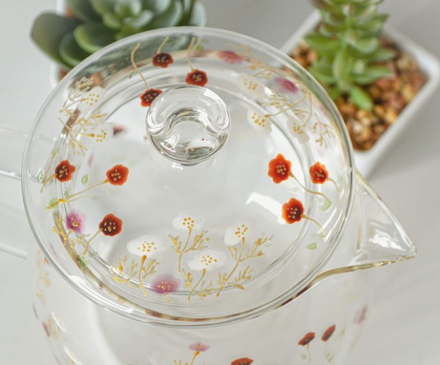 Glass Teapot 650ml コスモス - ショップ 木登り堂 急須・ティーカップ