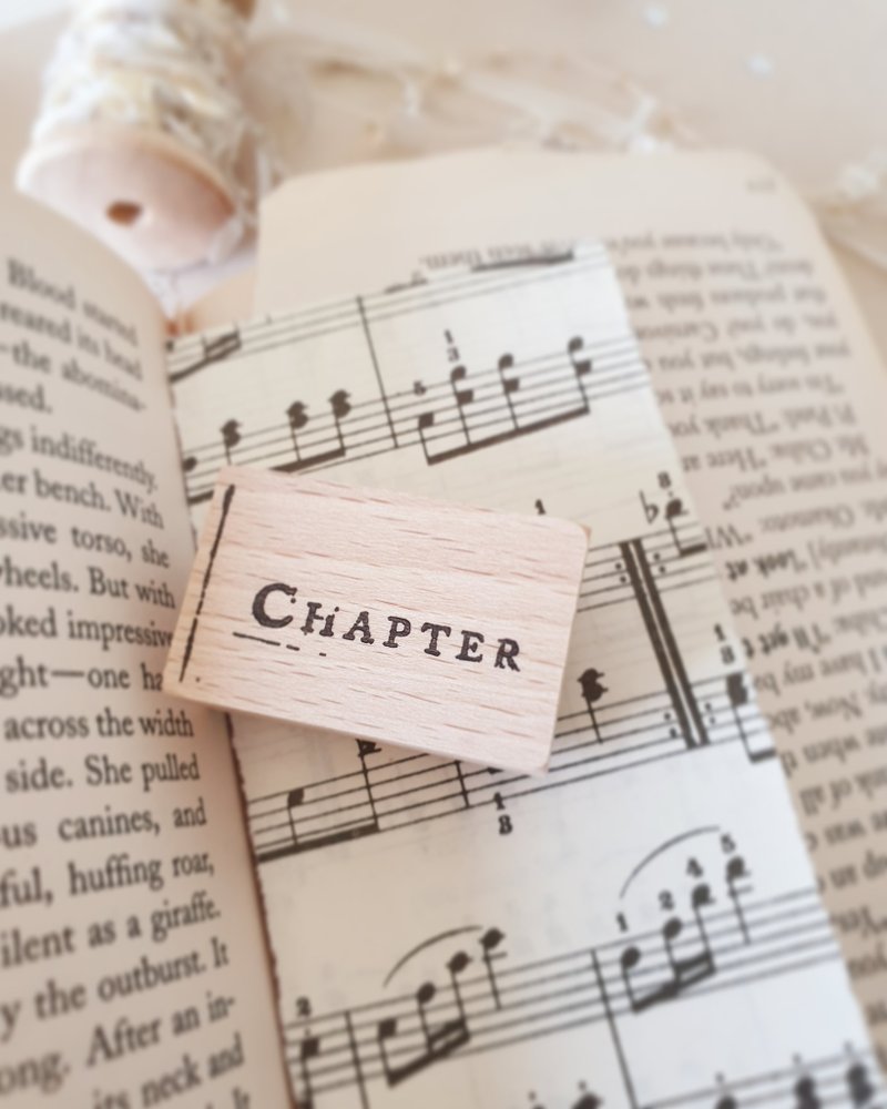 Chapter rubber stamp for journaling - ตราปั๊ม/สแตมป์/หมึก - ไม้ ขาว