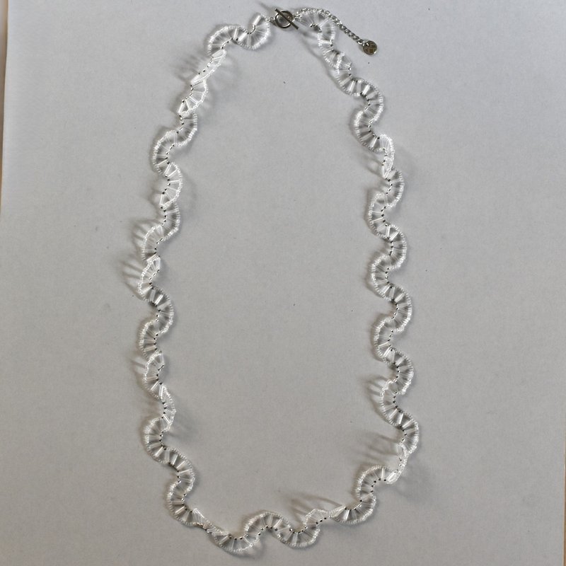 2025.07.新作 _ 波 80cm / silver - 項鍊 - 玻璃 