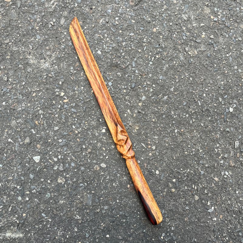 我製杖　刀形魔杖　英蘊　指揮棒　手工魔杖　手工法杖 - 擺飾/家飾品 - 木頭 紅色