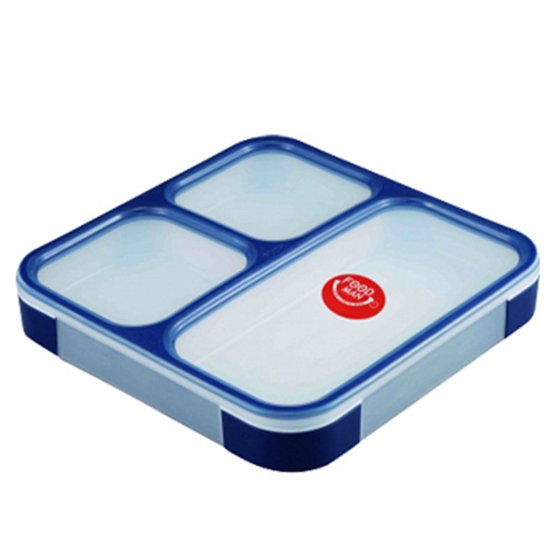 CB Japan 巴黎系列纖細餐盒800ml-海軍藍 - 便當盒/食物袋 - 塑膠 藍色