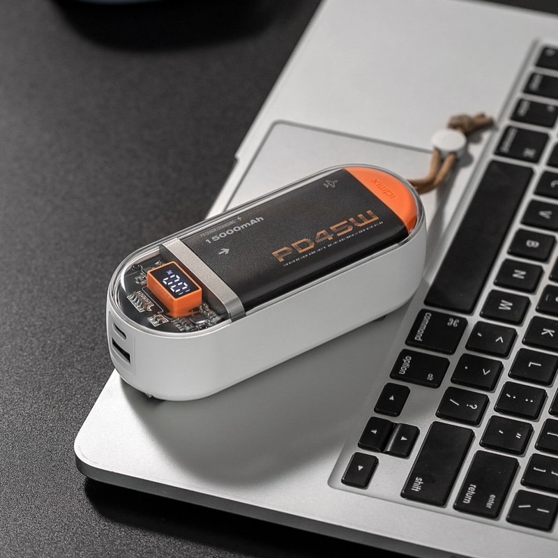 idmix 45W space capsule fast charging power bank (P15Ci Pro) - ที่ชาร์จ - วัสดุอื่นๆ สึชมพู