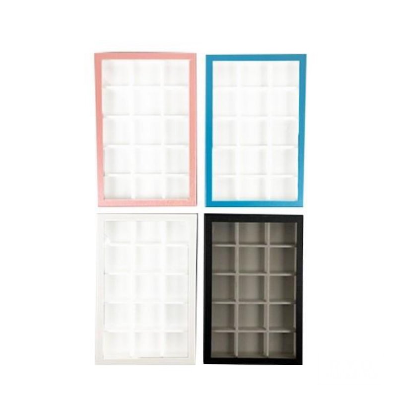 Loose case with window paper box 50mm partition board 4color - Storage - Paper Pink
