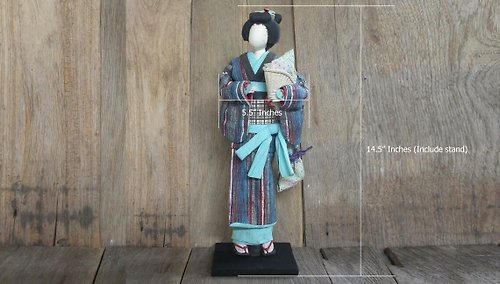 orangesodapanda 稀有的 和紙人形的藝術 日本紙工藝 日本製造的藝妓人偶